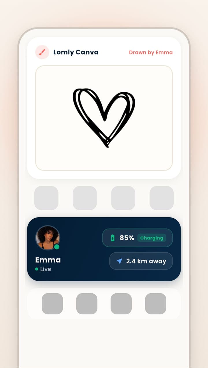 Stay connected right on your home screen.